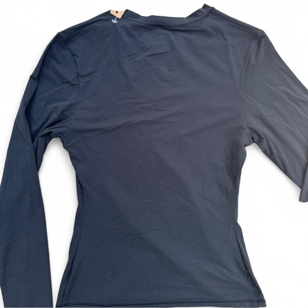 SKIMS *NWT FITS EVERYBODY LONG SLEEVE T-SHIRT | COLOR: ONYX - Picture 6 of 9